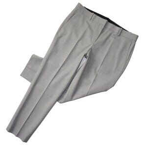 NWT Theory Testra in Grey Fall Wool Twill Stretch Slim Ankle Pants 12